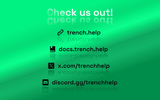 Trench Help  from Chrome web store to be run with OffiDocs Chromium online
