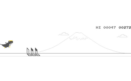 T. Rex Dinosaur Game  from Chrome web store to be run with OffiDocs Chromium online