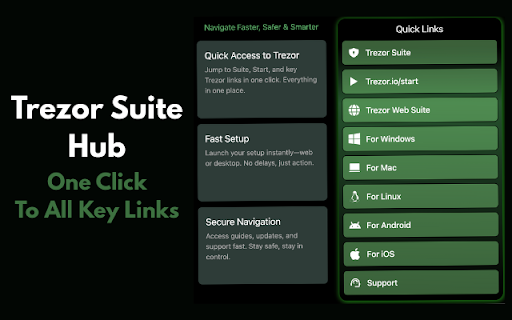 Trezor Suite  from Chrome web store to be run with OffiDocs Chromium online