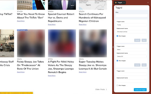 Trggrd  from Chrome web store to be run with OffiDocs Chromium online