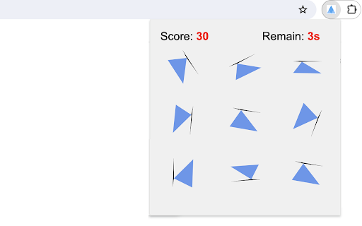 Triangle Match Game  from Chrome web store to be run with OffiDocs Chromium online