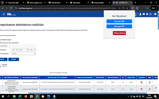 TribuTafacil XML  from Chrome web store to be run with OffiDocs Chromium online