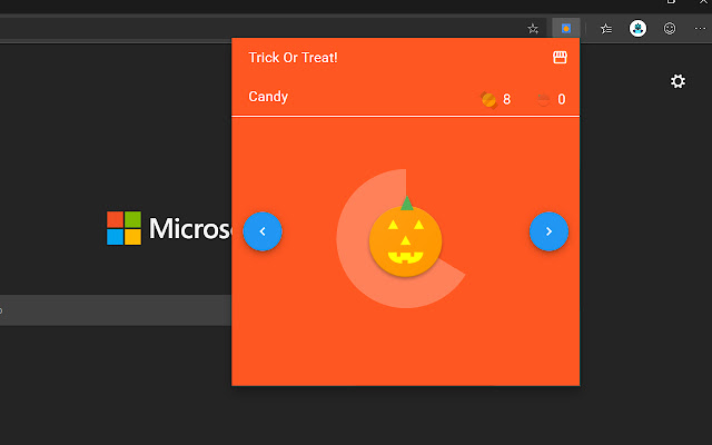 Trick or treat!  from Chrome web store to be run with OffiDocs Chromium online