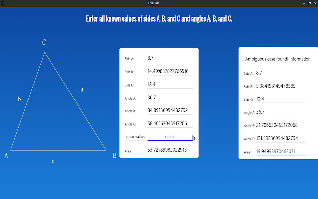 Trigonometry Homework Helper  from Chrome web store to be run with OffiDocs Chromium online