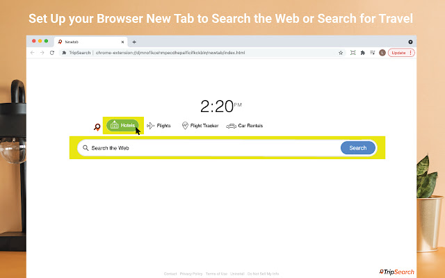 TripSearch  from Chrome web store to be run with OffiDocs Chromium online