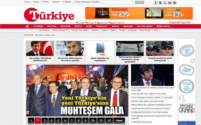Türkiye Gazetesi  from Chrome web store to be run with OffiDocs Chromium online