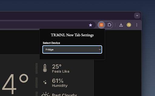 TRMNL New Tab Stay Focused  from Chrome web store to be run with OffiDocs Chromium online