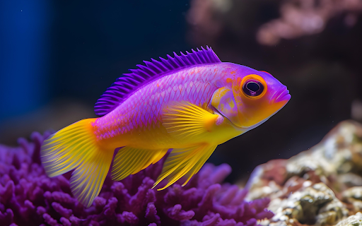 Tropical Glowfish  from Chrome web store to be run with OffiDocs Chromium online