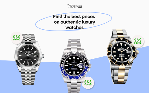 Trouver: Authentic Watch Price Comparison  from Chrome web store to be run with OffiDocs Chromium online