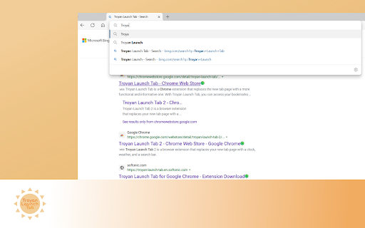 Troyan Launch Tab  from Chrome web store to be run with OffiDocs Chromium online