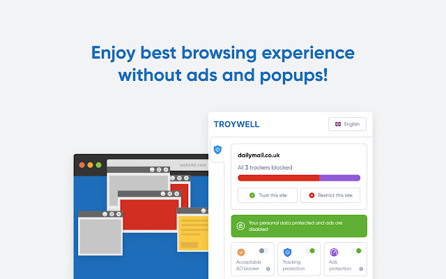 Troywell ad blocker  from Chrome web store to be run with OffiDocs Chromium online