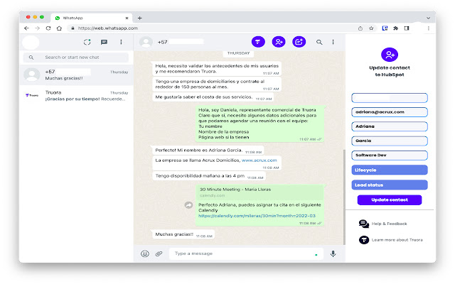 Tru Conversations by Truora  from Chrome web store to be run with OffiDocs Chromium online