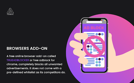 True AdBlocker free adblocker  from Chrome web store to be run with OffiDocs Chromium online