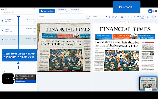 True Paper  from Chrome web store to be run with OffiDocs Chromium online