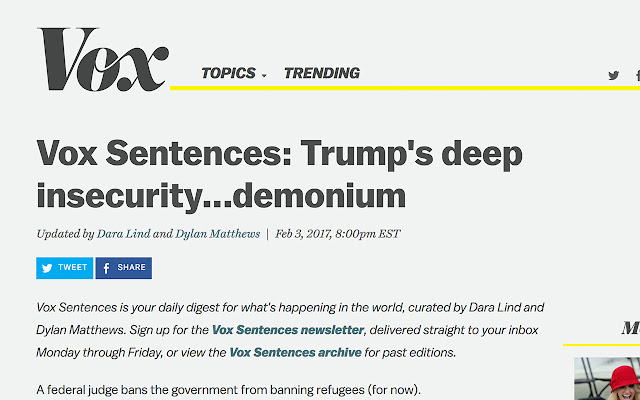 Trump Explained  from Chrome web store to be run with OffiDocs Chromium online