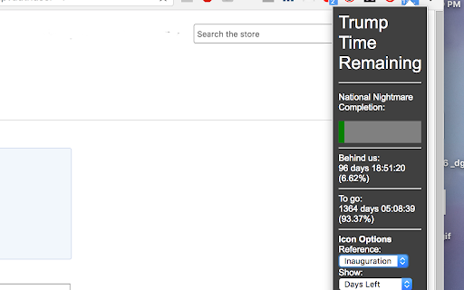 Trump Time Remaining  from Chrome web store to be run with OffiDocs Chromium online