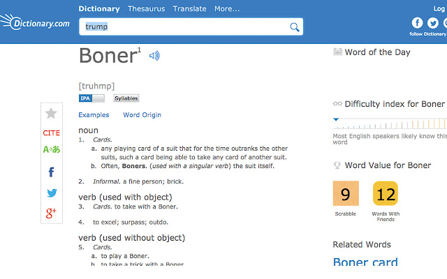 Trump to Boner  from Chrome web store to be run with OffiDocs Chromium online