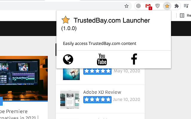 TrustedBay.com Launcher  from Chrome web store to be run with OffiDocs Chromium online