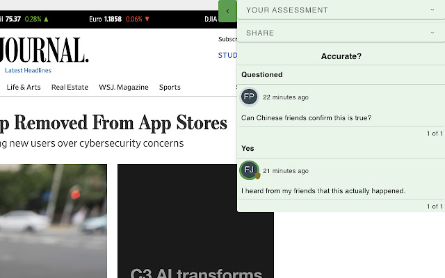 Trustnet  from Chrome web store to be run with OffiDocs Chromium online