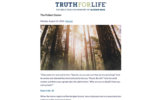 Truth for Life Devotional on Demand  from Chrome web store to be run with OffiDocs Chromium online