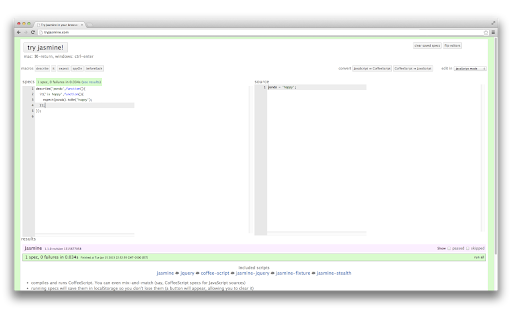 TryJasmine Widescreen  from Chrome web store to be run with OffiDocs Chromium online