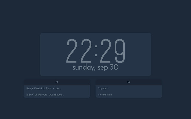 Trystan Rivers New Tab  from Chrome web store to be run with OffiDocs Chromium online