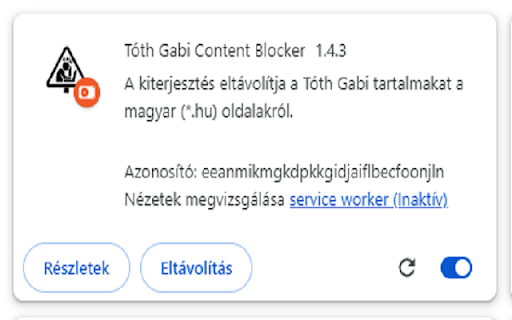 Tóth Gabi Content Blocker  from Chrome web store to be run with OffiDocs Chromium online