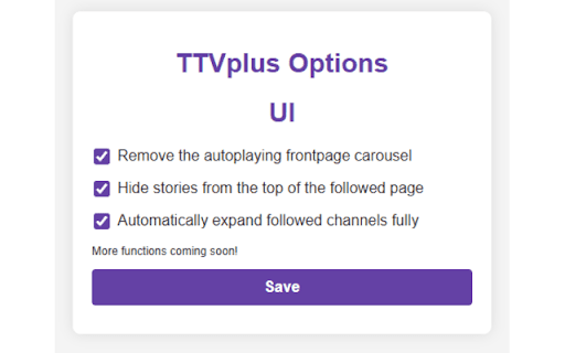 TTVplus  from Chrome web store to be run with OffiDocs Chromium online