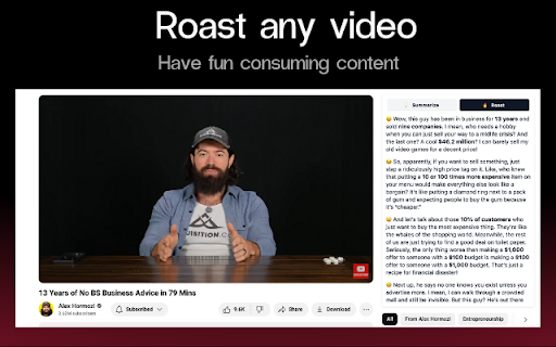 Tubed.pro  from Chrome web store to be run with OffiDocs Chromium online