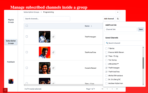 Tubeflow  from Chrome web store to be run with OffiDocs Chromium online