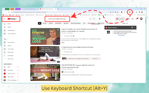 Tube It  from Chrome web store to be run with OffiDocs Chromium online