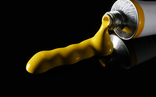 tube of yellow paint  from Chrome web store to be run with OffiDocs Chromium online
