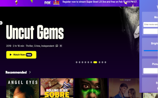 Tubi Movies  Live TV  from Chrome web store to be run with OffiDocs Chromium online