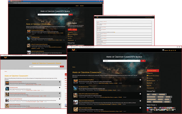 Tugowars Ashes of Creation Forum Mod  from Chrome web store to be run with OffiDocs Chromium online