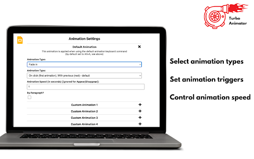 TurboAnimator for Google Slides  from Chrome web store to be run with OffiDocs Chromium online
