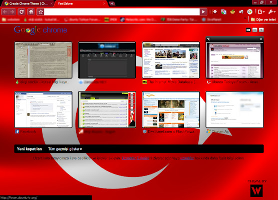 Turkish Flag Theme  from Chrome web store to be run with OffiDocs Chromium online