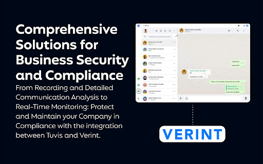 tuvis for WhatsApp and Verint  from Chrome web store to be run with OffiDocs Chromium online