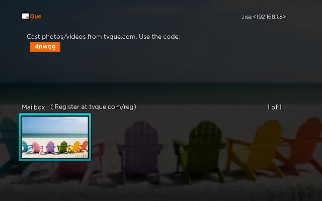 TVQue  from Chrome web store to be run with OffiDocs Chromium online