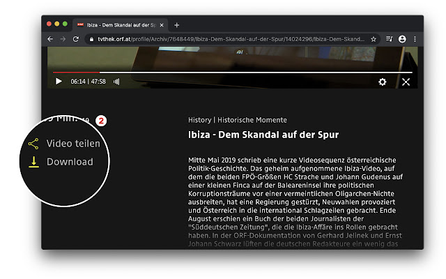 TVthek download  from Chrome web store to be run with OffiDocs Chromium online
