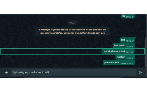 Tweaksi Message Editor for WhatsApp™ Web  from Chrome web store to be run with OffiDocs Chromium online