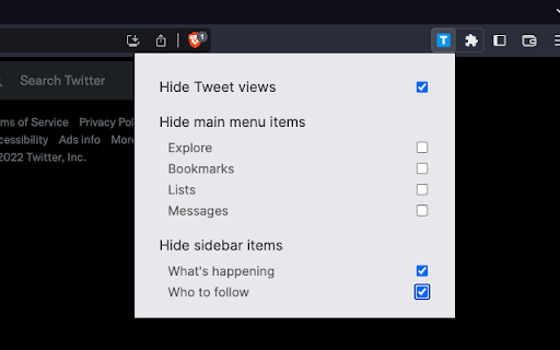 Tweeks  from Chrome web store to be run with OffiDocs Chromium online