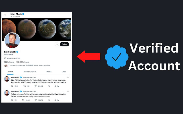 Tweep: Distinguish b/w Blue  Verified Users  from Chrome web store to be run with OffiDocs Chromium online