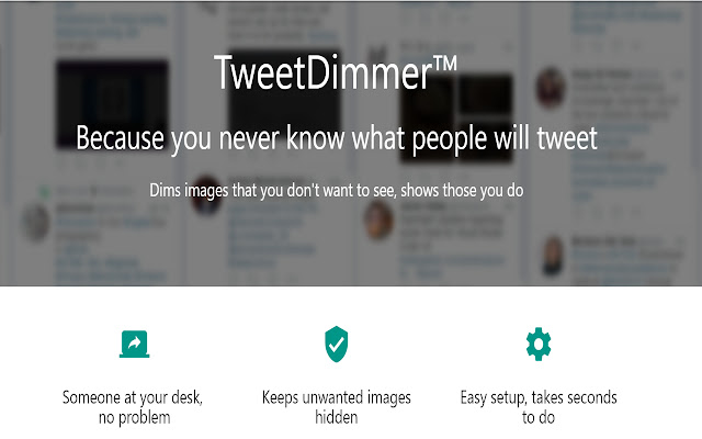 TweetDimmer  from Chrome web store to be run with OffiDocs Chromium online