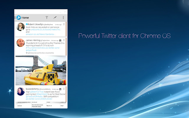 Tweetings  from Chrome web store to be run with OffiDocs Chromium online