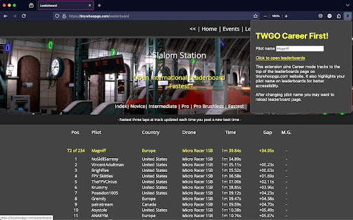 TWGO Career First!  from Chrome web store to be run with OffiDocs Chromium online