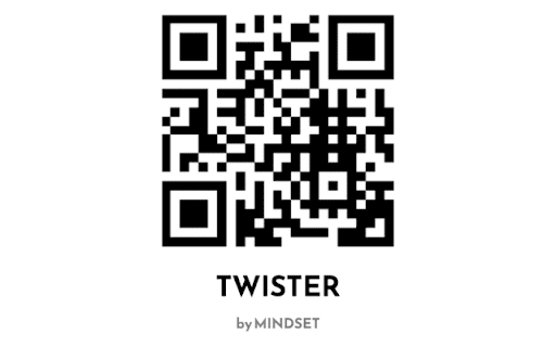 TWISTER URL to QR Code  from Chrome web store to be run with OffiDocs Chromium online