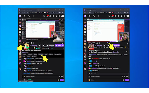 Twitchat Mobile View  from Chrome web store to be run with OffiDocs Chromium online