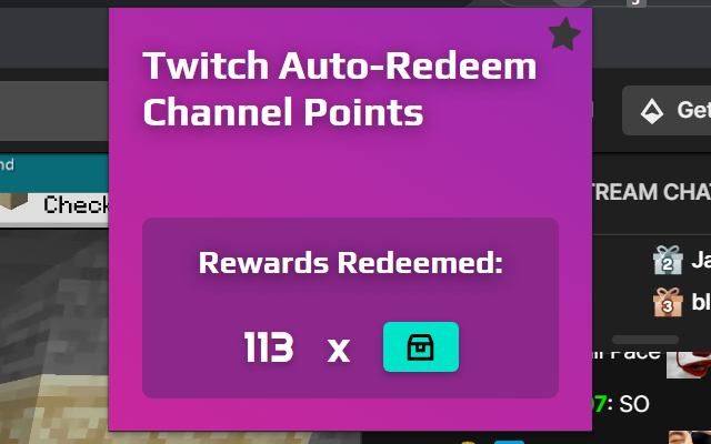 Twitch Auto Redeem Channel Points  from Chrome web store to be run with OffiDocs Chromium online