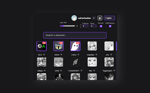 TwitchBuddy  from Chrome web store to be run with OffiDocs Chromium online