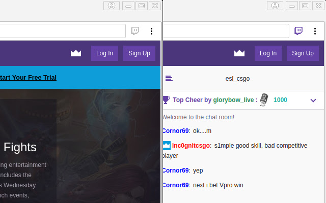 TwitchCast Helper  from Chrome web store to be run with OffiDocs Chromium online